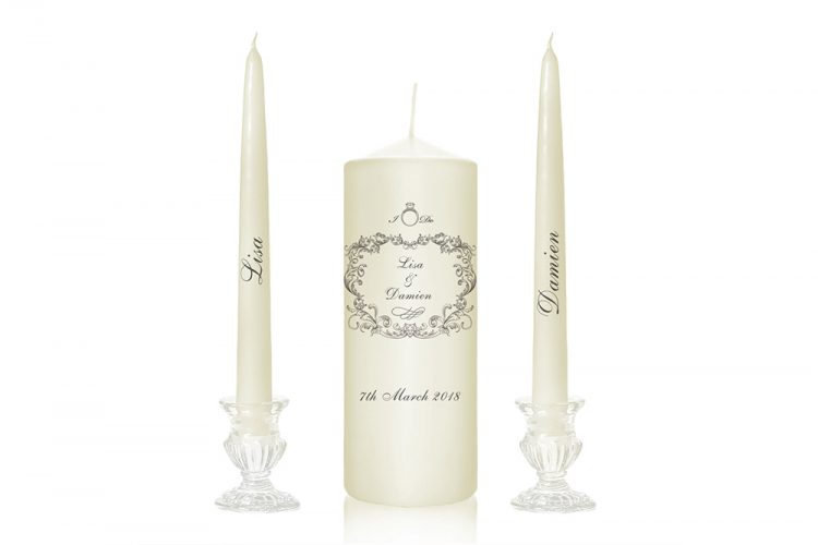 vintage style wedding candles vintage motif unity candles old style church candles produced in cork candles online