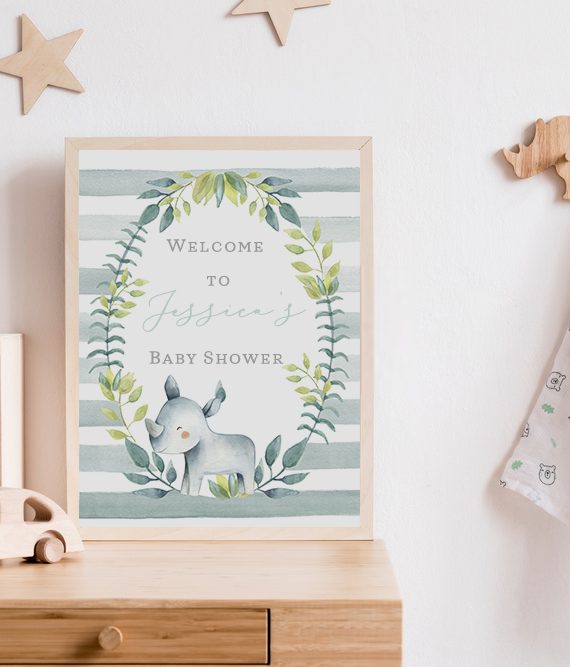 baby shower welcome sign Cork Ireland Christening Welcome sign Printed